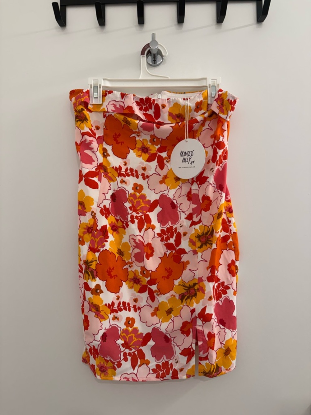 Princess Polly Strapless Floral Mini Dress
